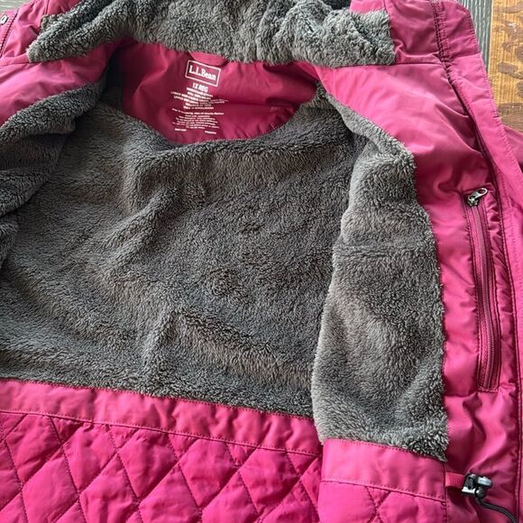 L.L.Bean Women’s Size 1X Regular Deep Magenta Hooded Zipper Up Casual Jacket EUC - Picture 9 of 16
